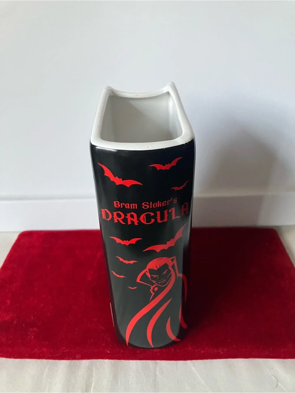 Bram Stoker’s Dracula Book Ceramic Gothic Halloween Vase Steel Mill & Co Decor.